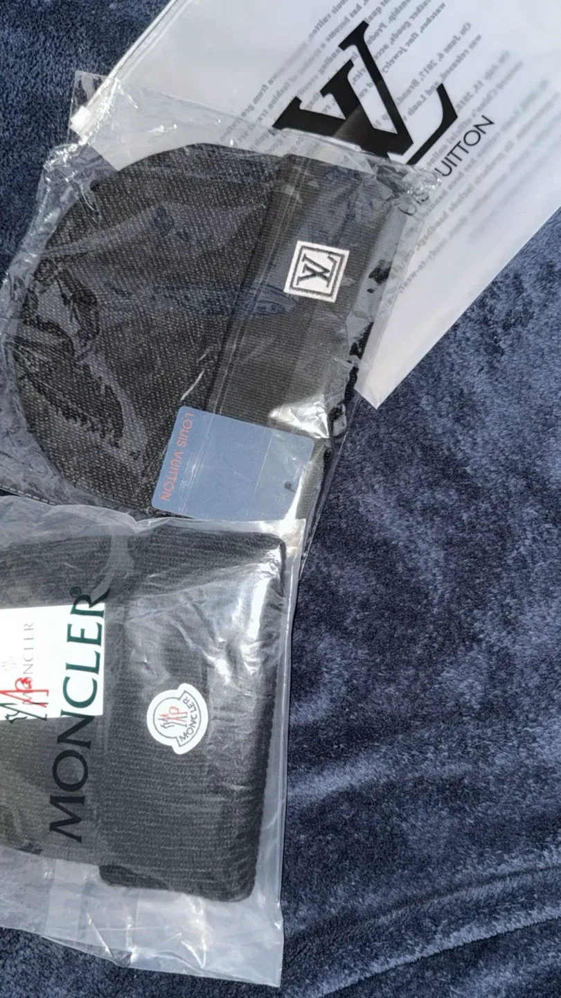 Louis Vuitton & Moncler Beanies - New