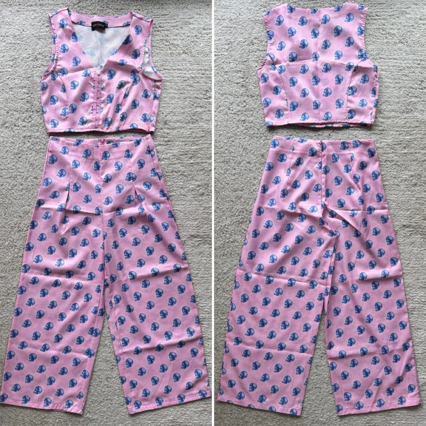 Hayley Elsaesser Candy Skull Top and Pants - photo 2