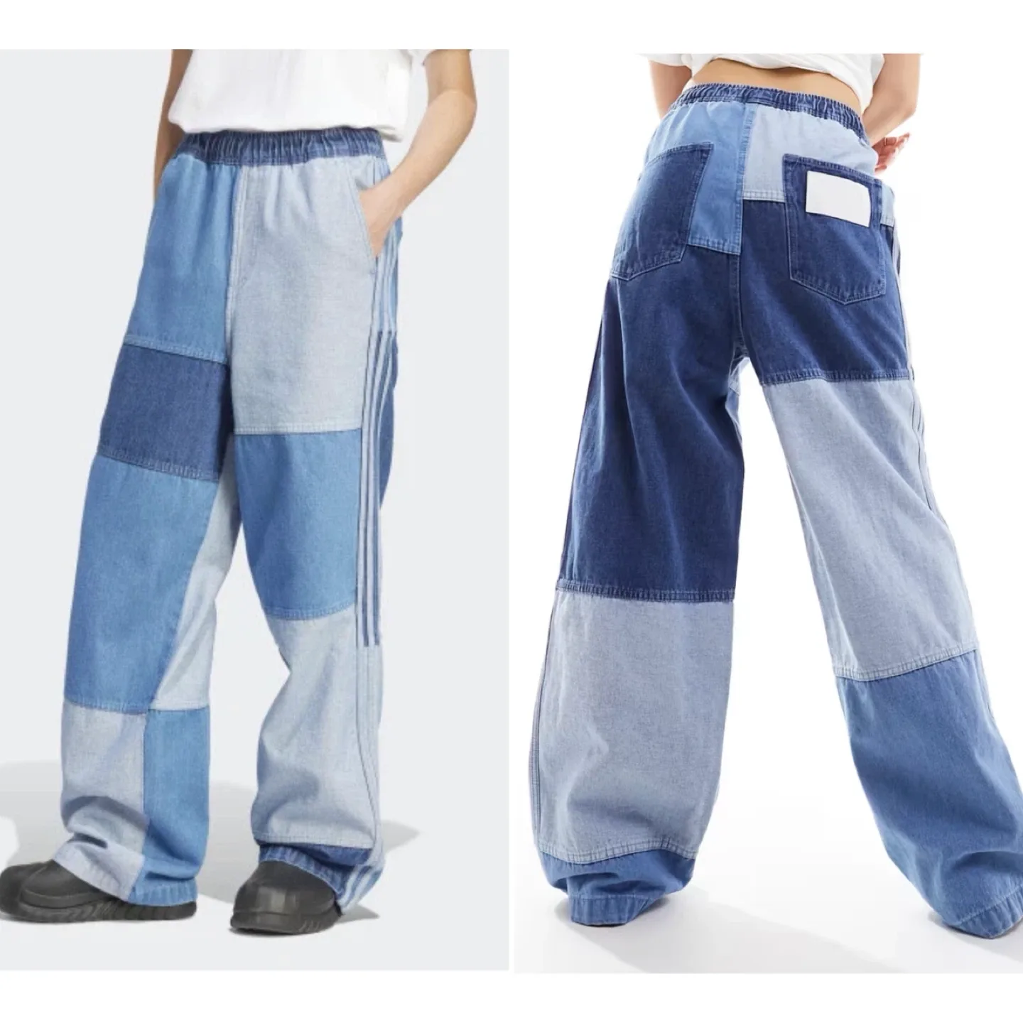 Adidas KSENIASCHNAIDER Denim Patchwork Jeans