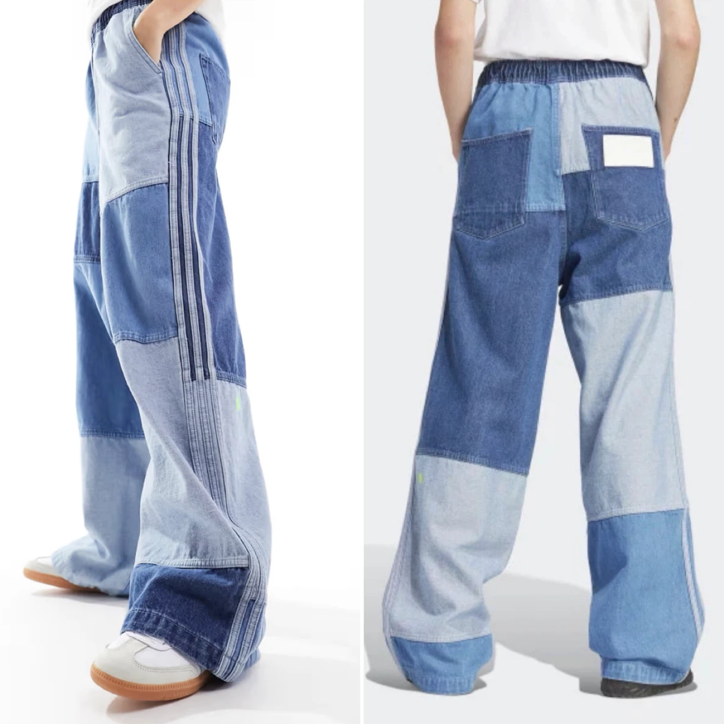 Adidas KSENIASCHNAIDER Denim Patchwork Jeans - photo 4