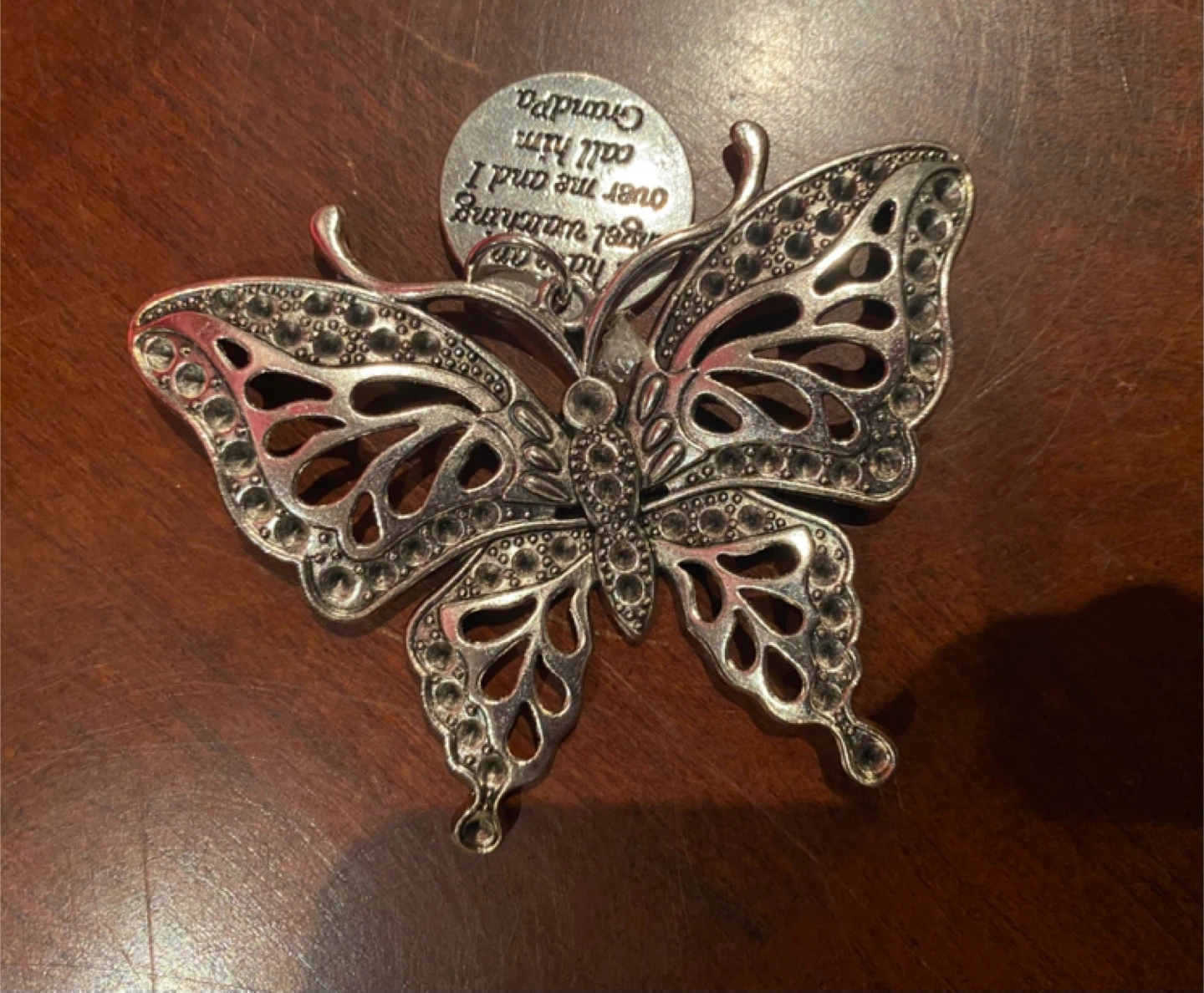 Butterfly Angel Grandpa Charm