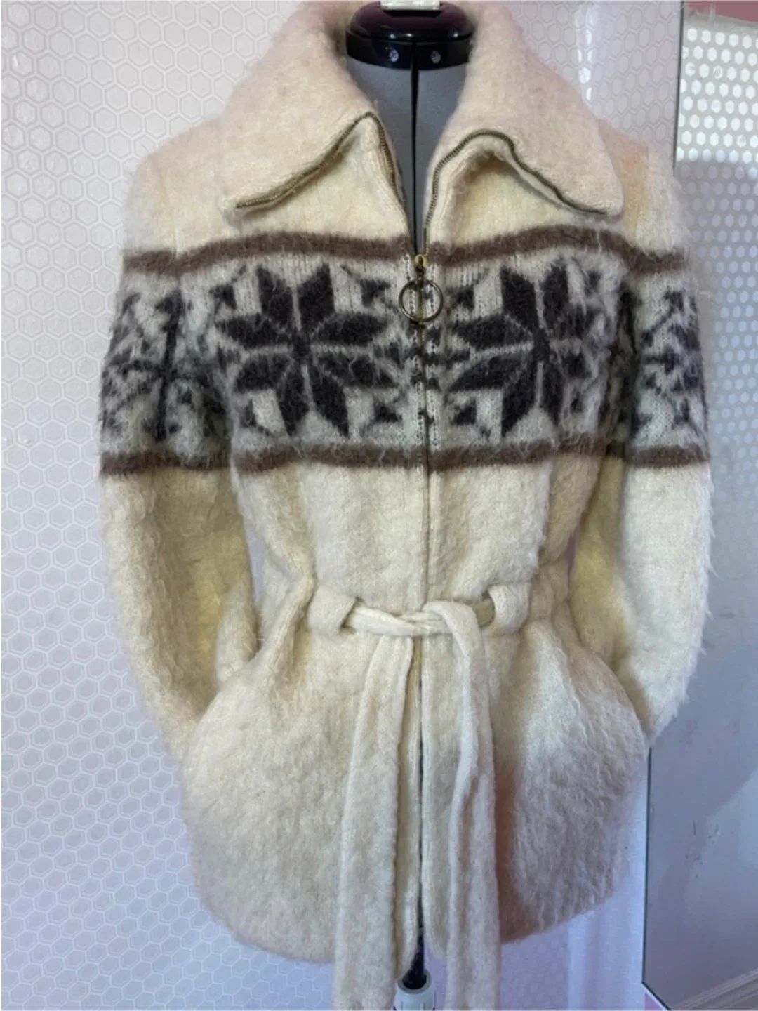 Hilda Ltd Icelandic Wool Cardigan - Size S