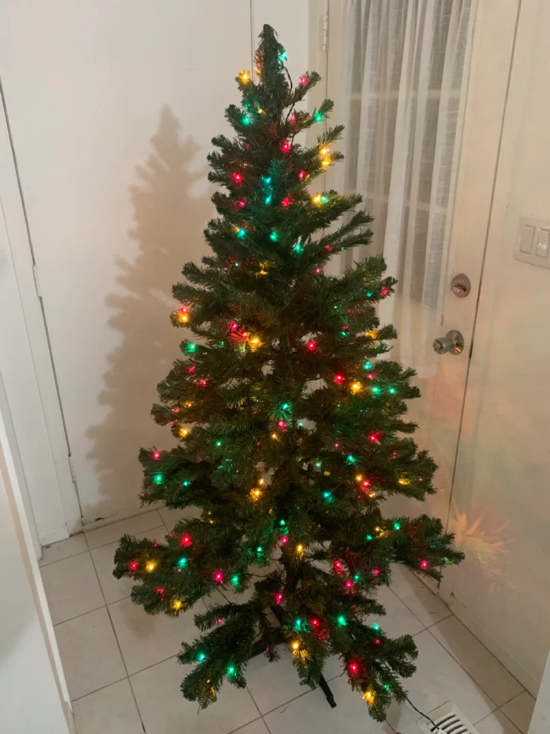 7-Foot Pre-Lit Christmas Tree