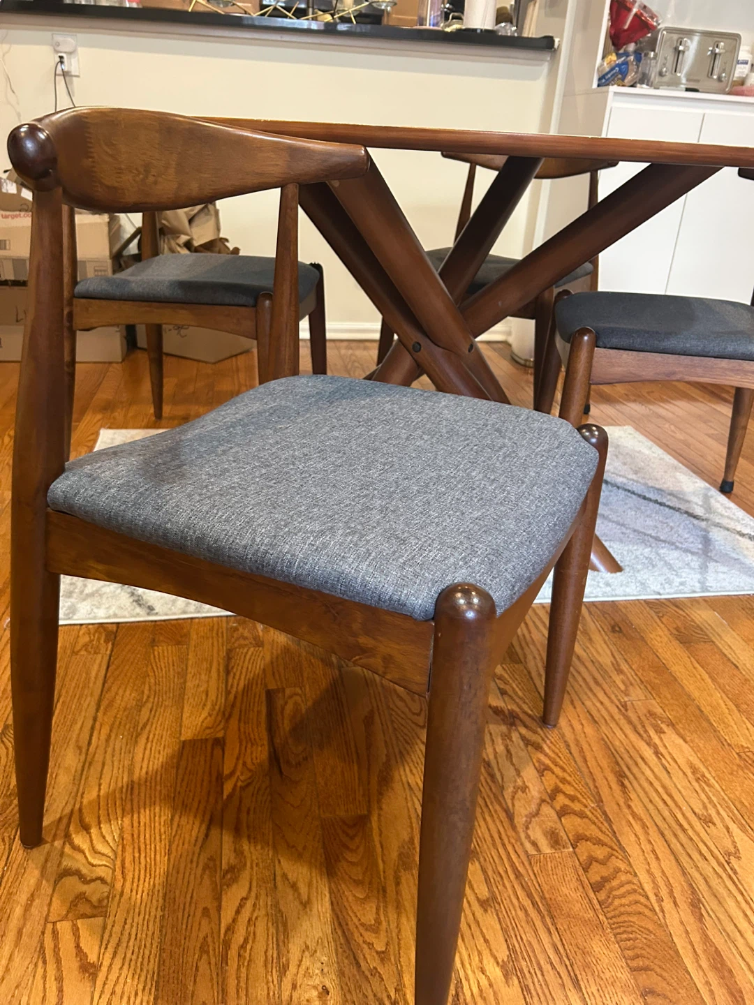 West Elm Dining Table & 4 chairs - photo 5