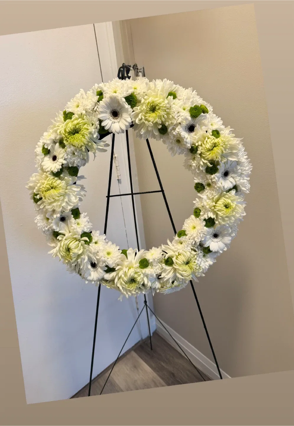 Sympathy wreath / funeral flowers arrangement
