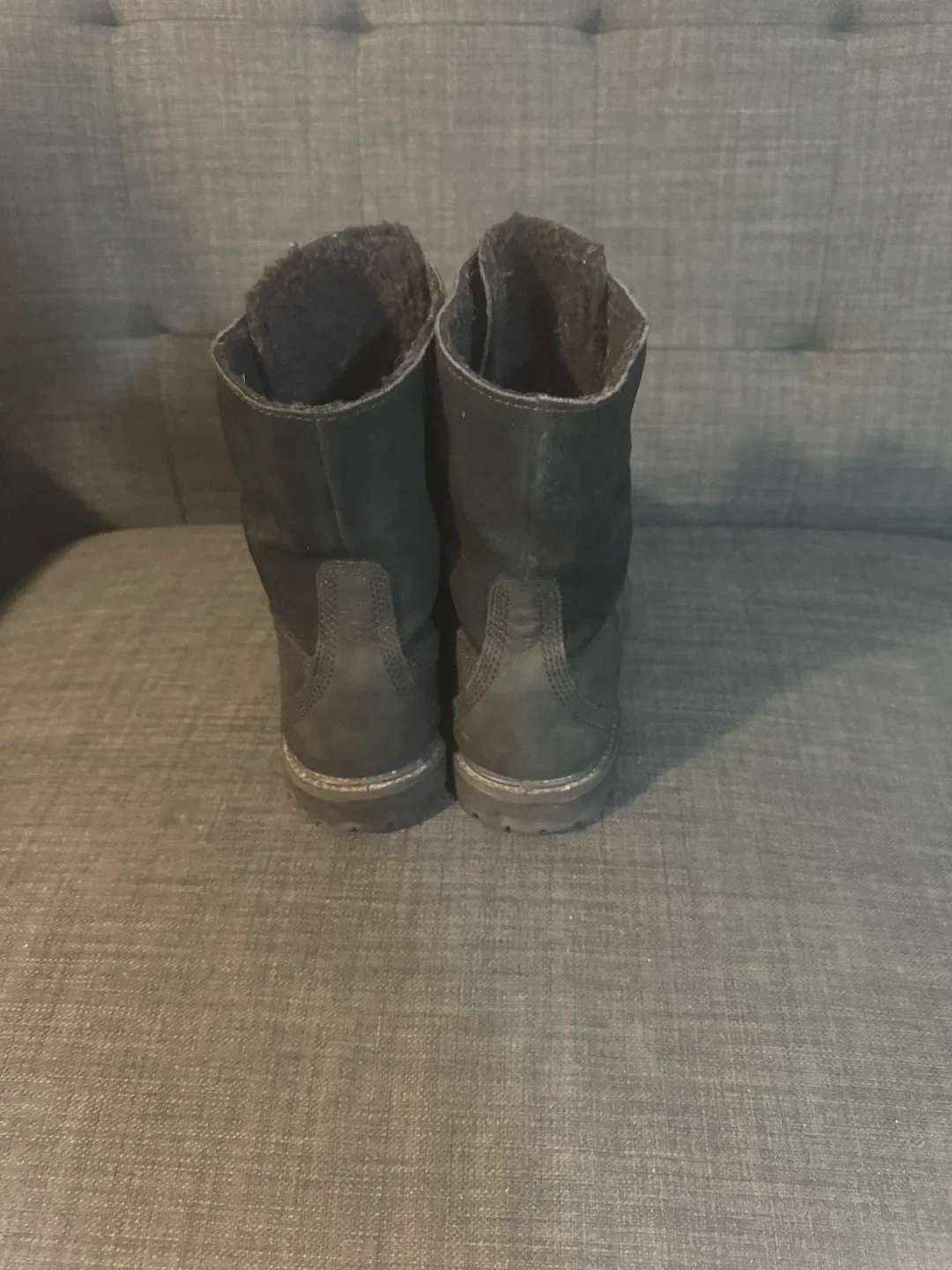 Timberland Black Lace-Up Boots Size 9 image indicator(4)