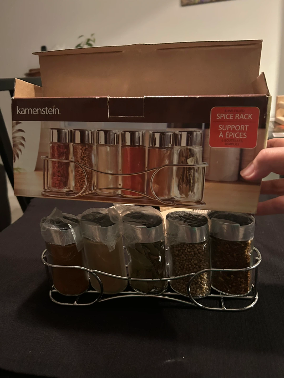 Kamenstein Spice Rack with 5 Spices