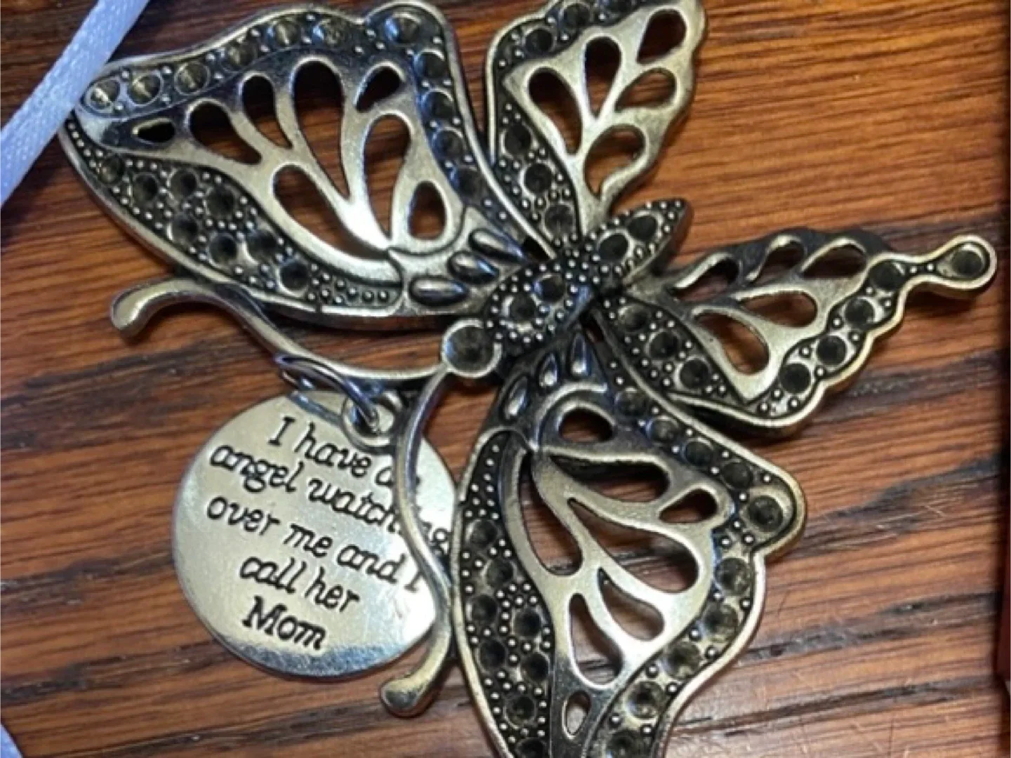 Butterfly Ornament - "I have an angel"