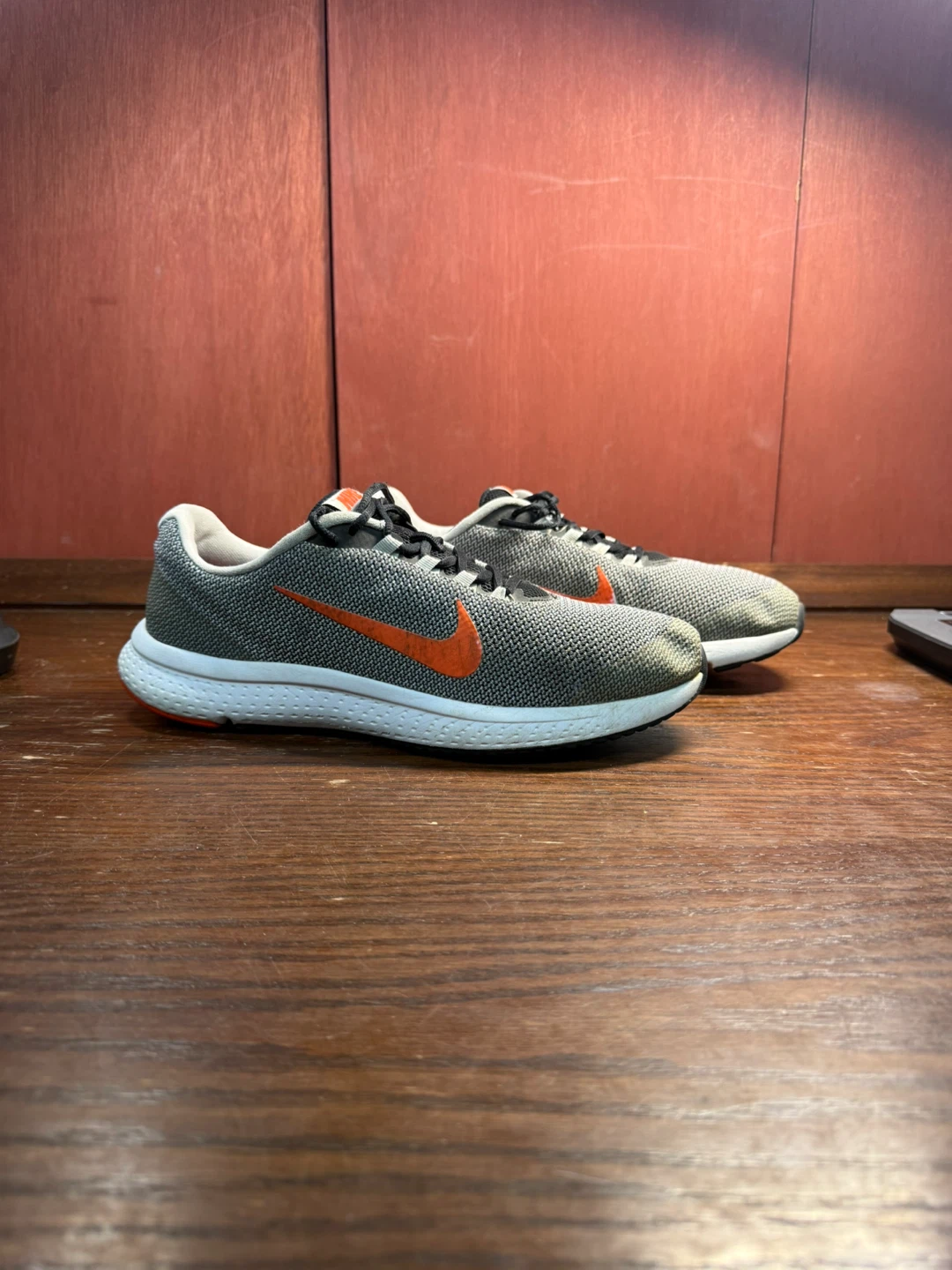 Nike Men’s RunAllDay Running Shoes  Gray Orange US 10 - photo 4