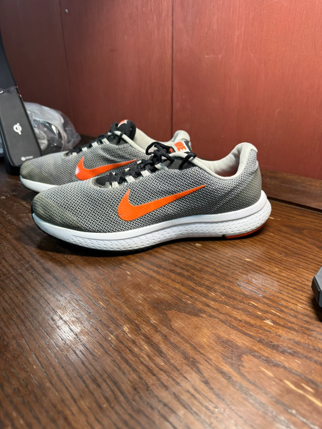 Nike Men’s RunAllDay Running Shoes  Gray Orange US 10 - photo 3