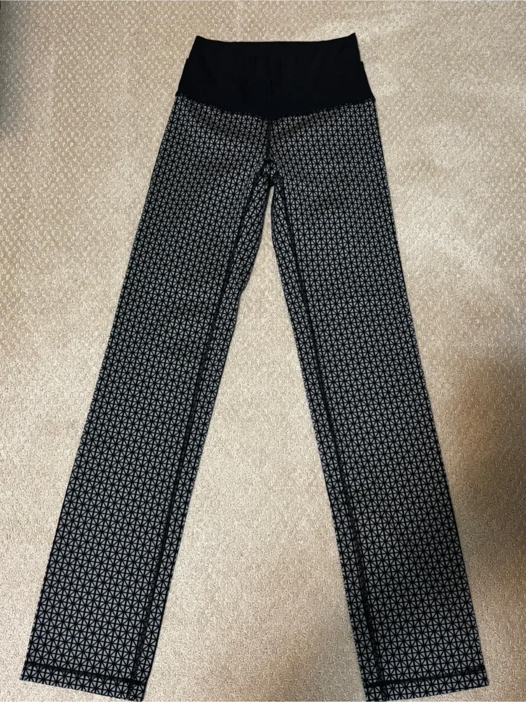 Lululemon Black Patterned Leggings