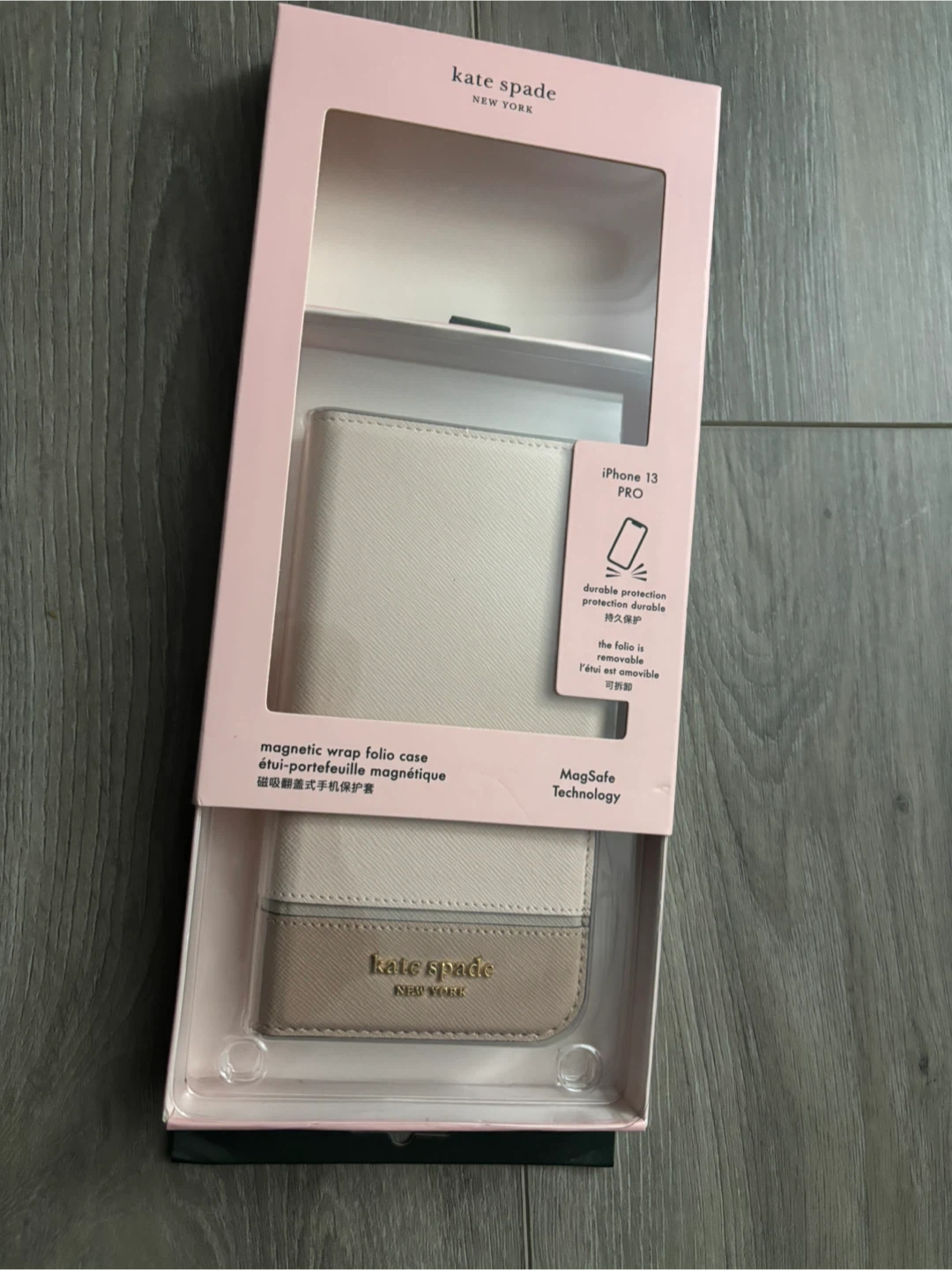 Kate Spade iPhone 13 Pro Magnetic Wrap Folio Case - NEW! - photo 2