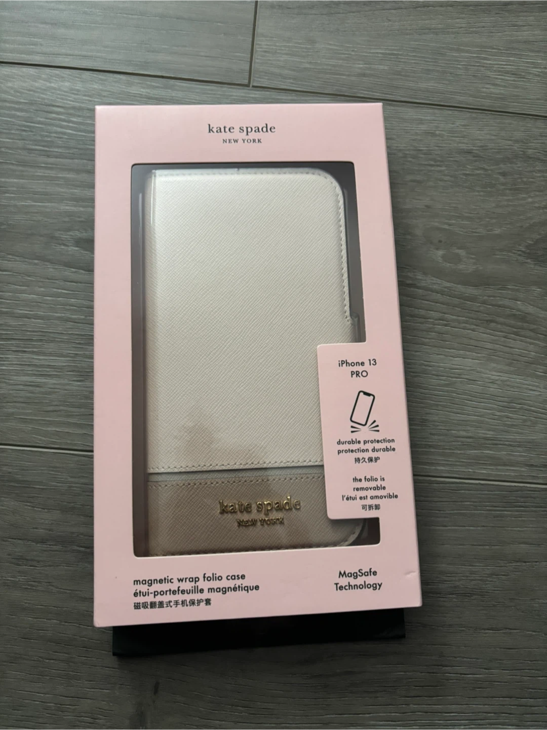 Kate Spade iPhone 13 Pro Magnetic Wrap Folio Case - NEW!