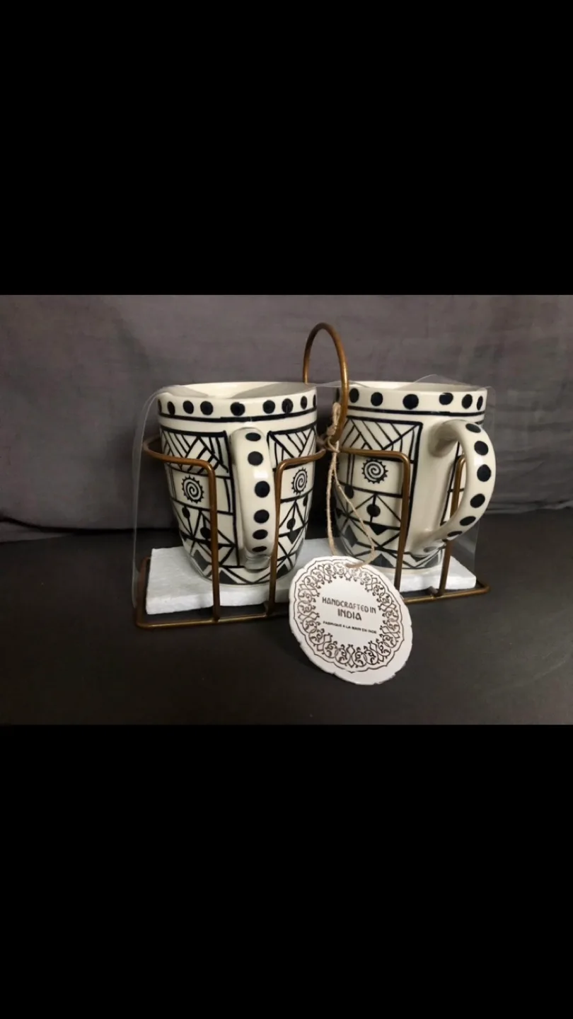 Lovely Mug Set - with metal stand - gift giving ready 🎁