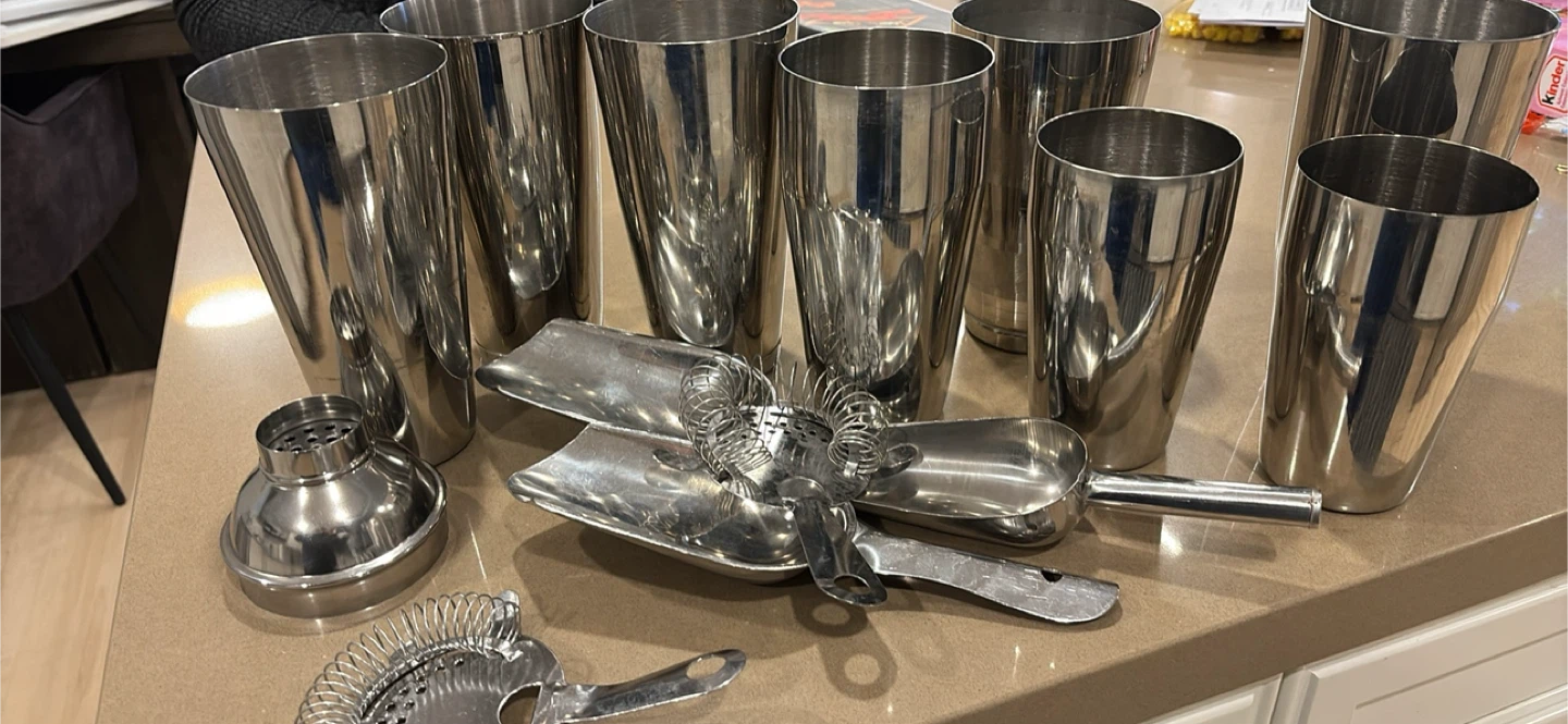 Stainless Steel Cocktail Shaker Set - photo 4