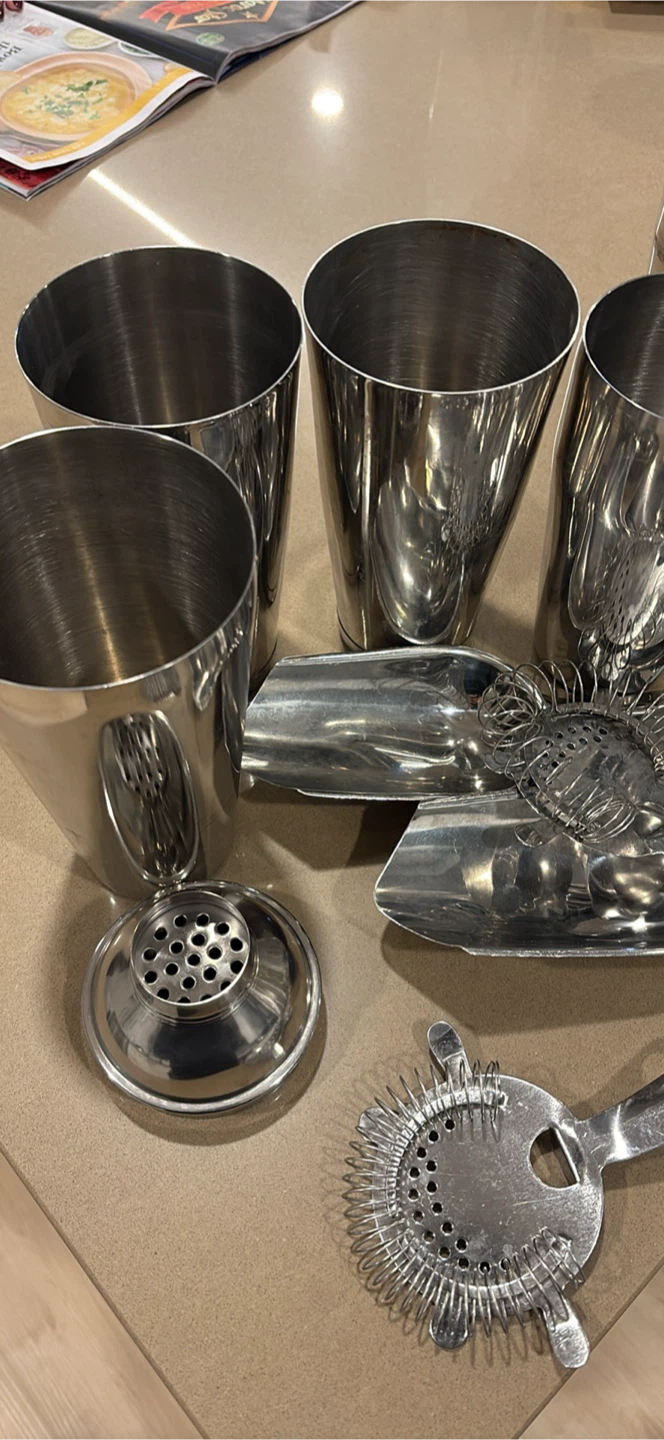 Stainless Steel Cocktail Shaker Set - photo 3