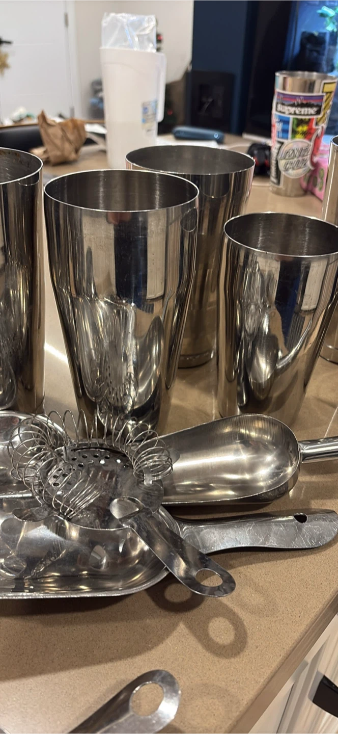 Stainless Steel Cocktail Shaker Set - photo 2