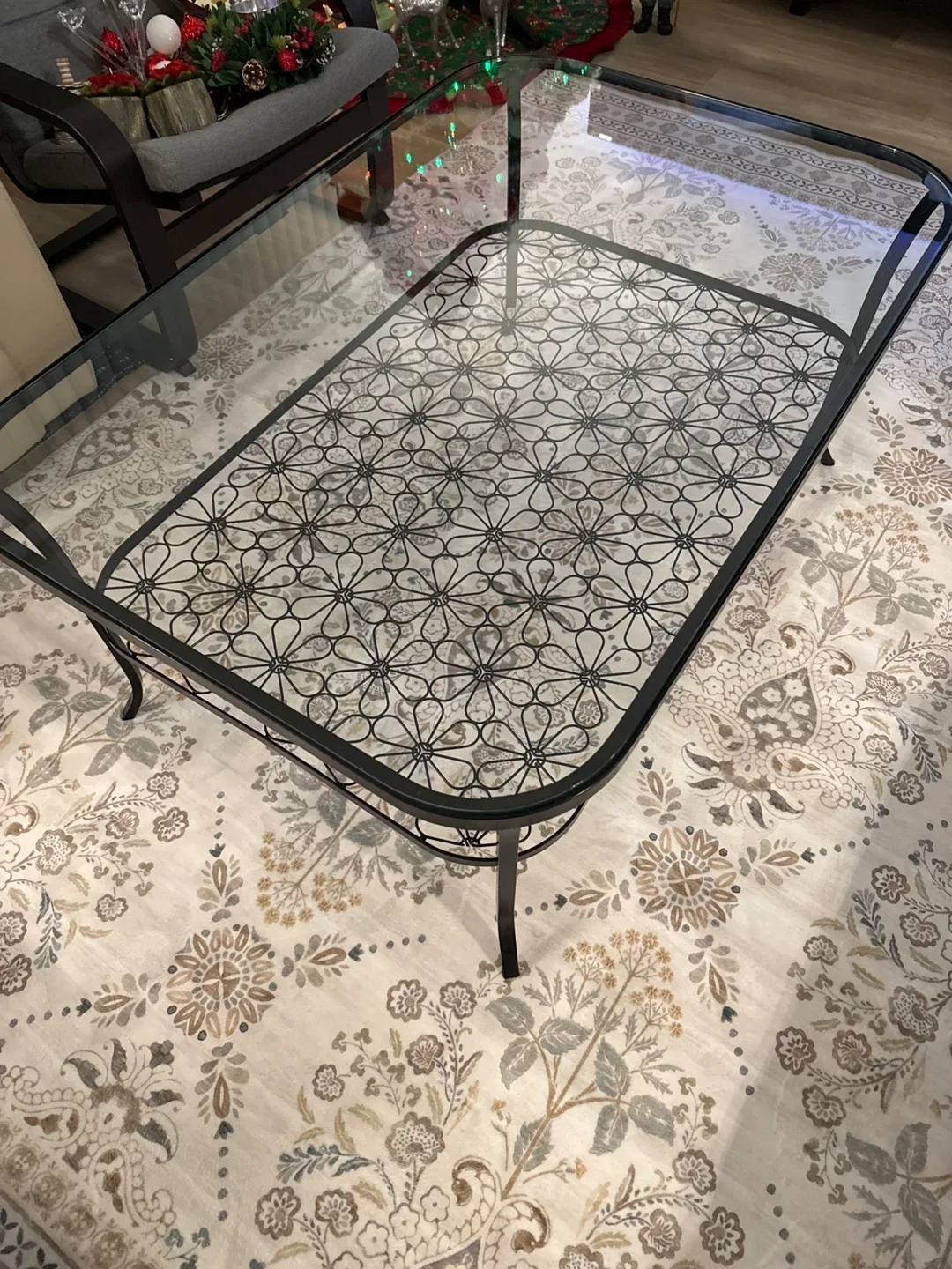Glass Top Coffee Table and 2 side tables