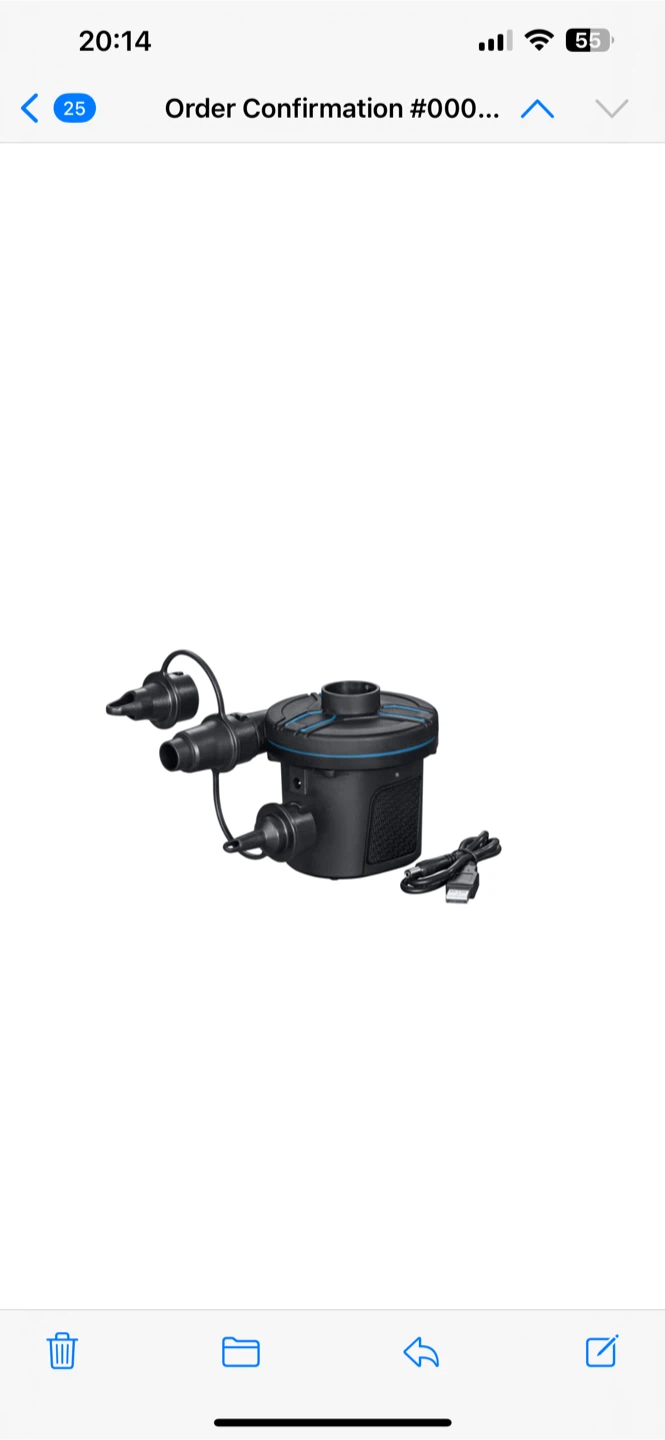 Air pump & camping cot with air pump - photo 2