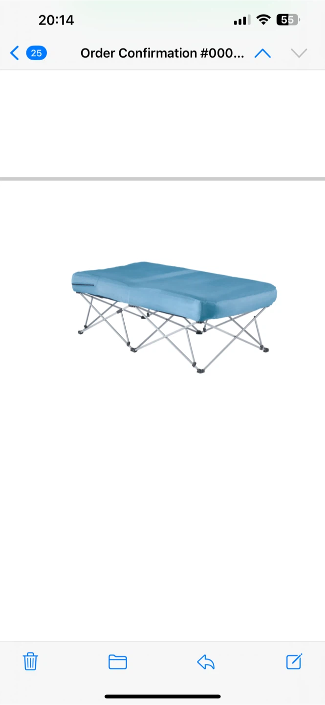 Air pump & camping cot with air pump