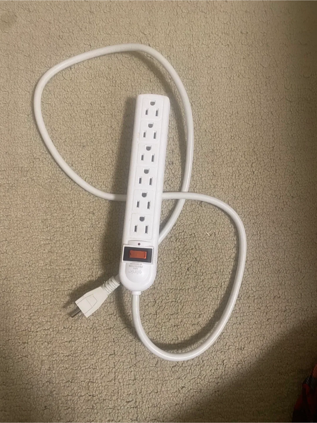 White  Power Strip - extension cord