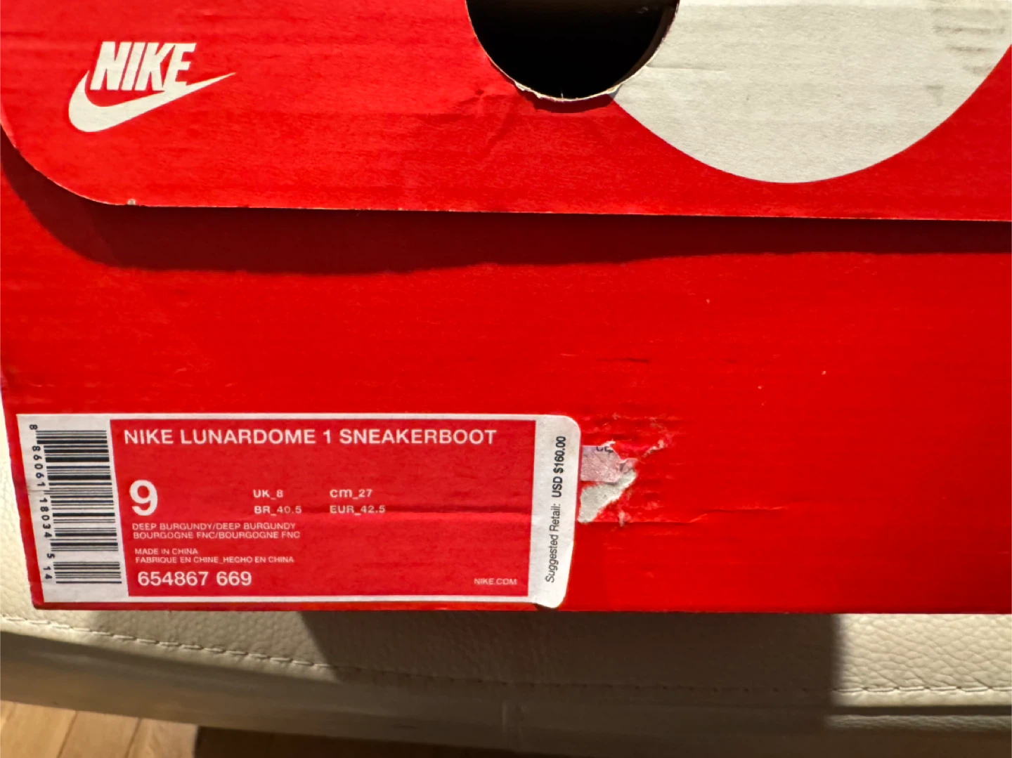 Brand New Nike Men’s ACG Lunardome 1 Sneakerboot, Size 9 - photo 2