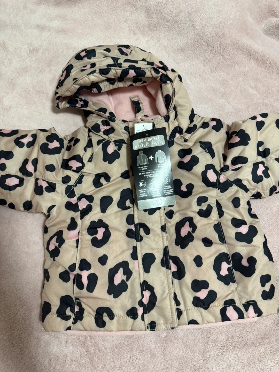 3-in-1 Leopard Print Jacket (12-18M)