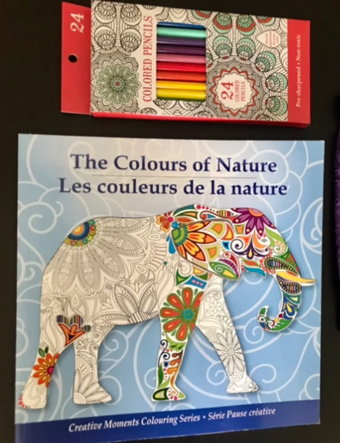 Coloring Book + 24 Pack Color Pencils