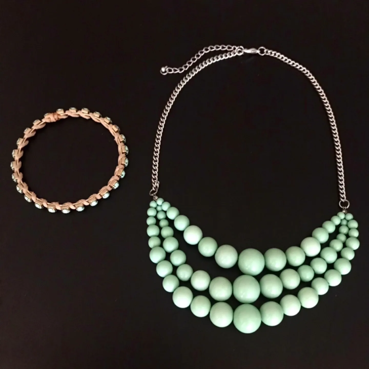 Vintage Necklace & Bracelet - Costume Jewelry