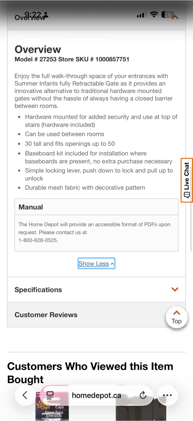 Summer Infant Retractable Walk Thru Baby Gate image indicator(9)
