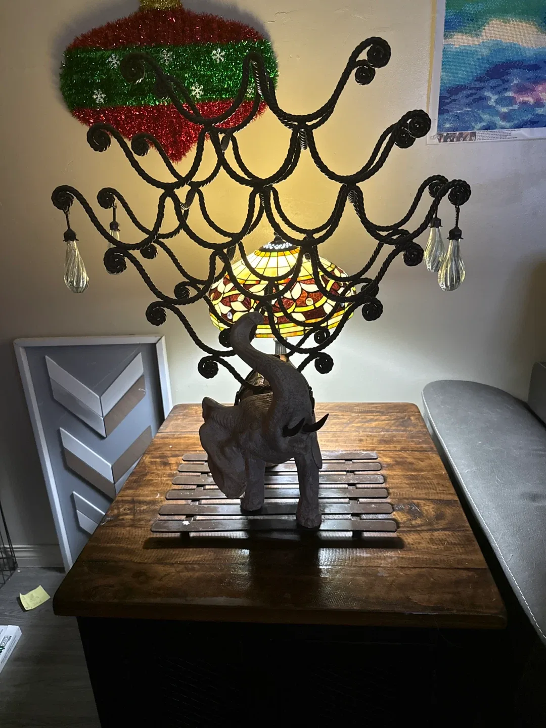Elephant Statue Wine Rack