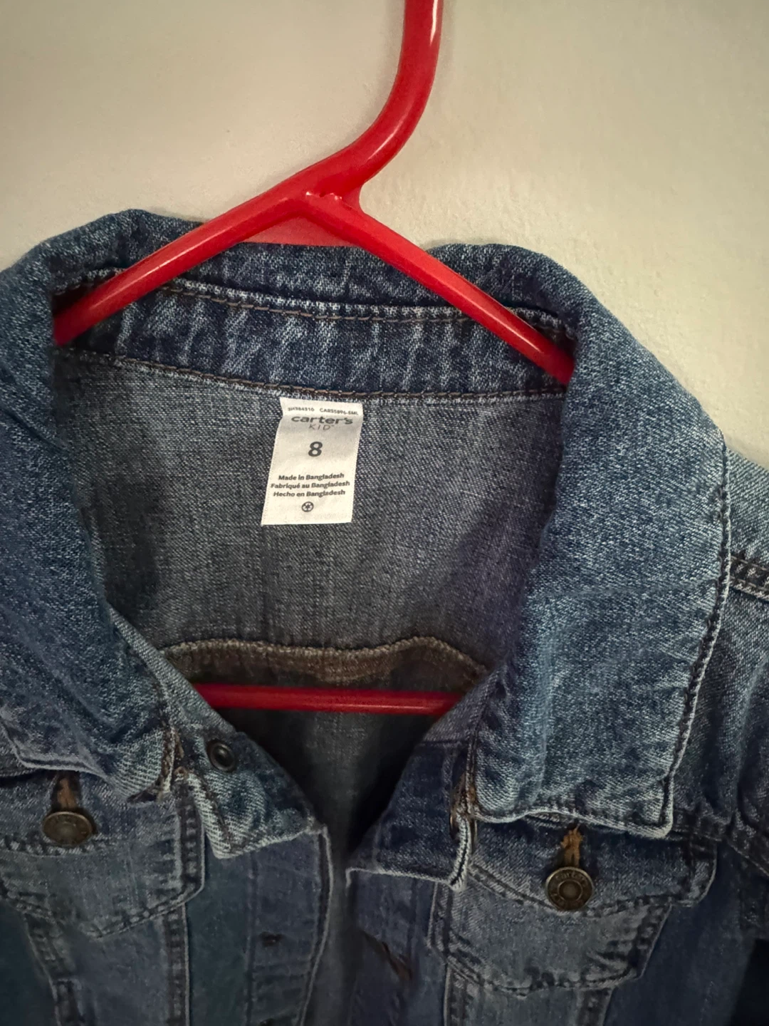 Carter's Denim Kids Jacket - Size 8 - photo 2