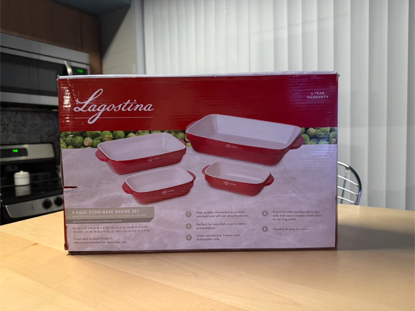 Lagostina 4-Piece Stoneware Baking Set - New in Box! - photo 4