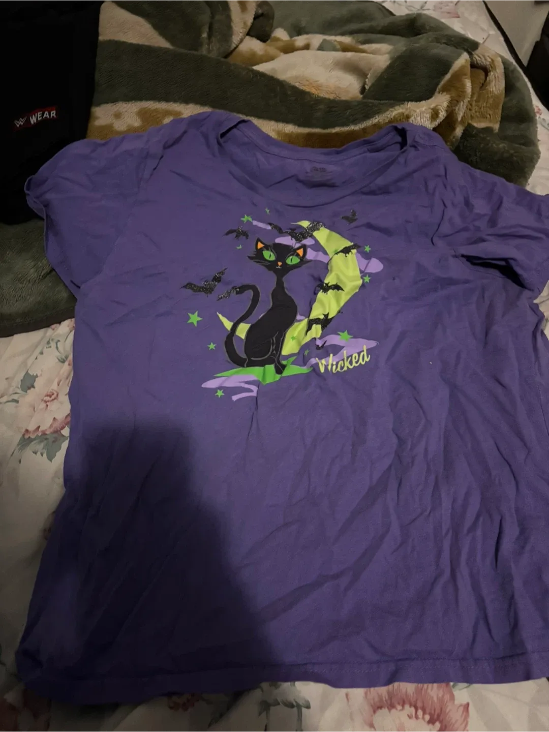 Purple Wicked Cat T-Shirt