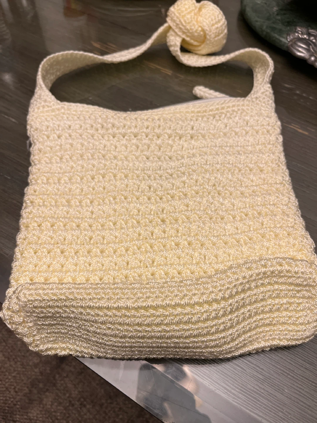 The Sak Crochet Bag - Cream Color - photo 3