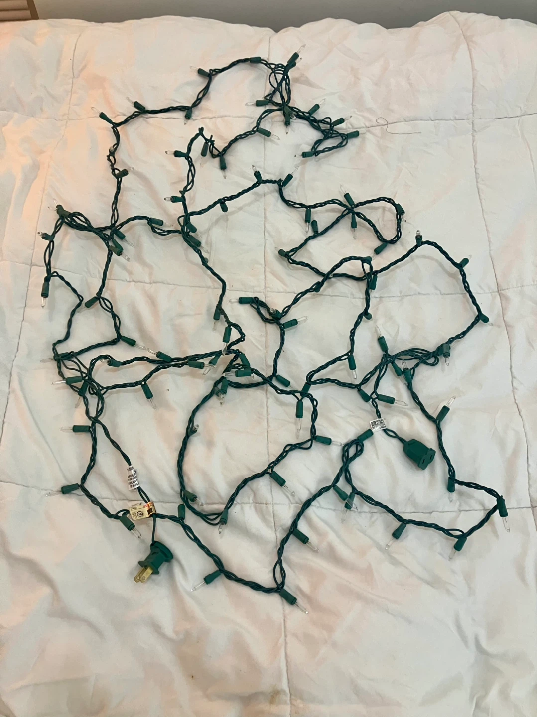 100 Light Incandescent Christmas String - Like New - photo 5