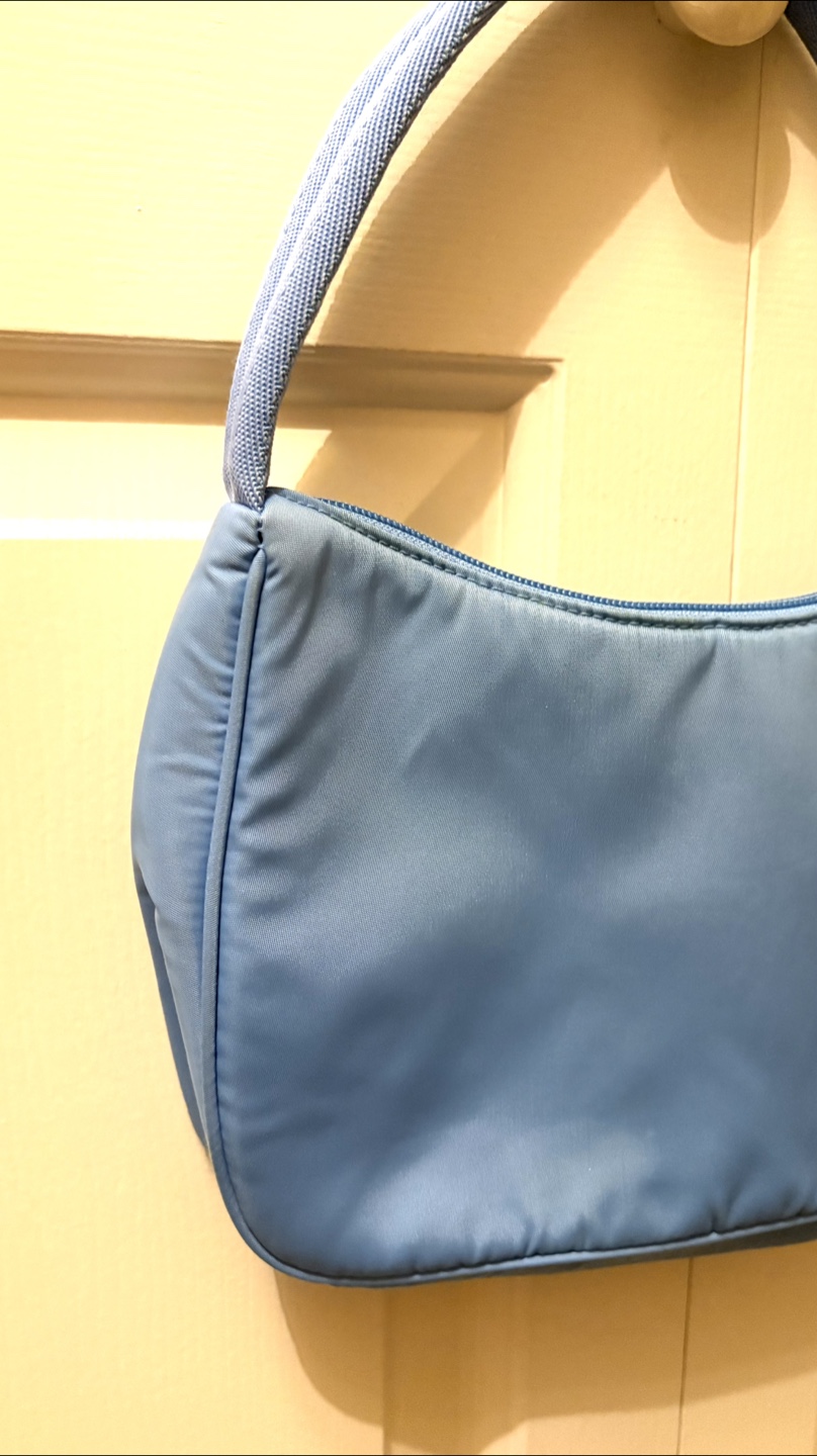 Blue Padded Shoulder Bag - Like New - photo 2