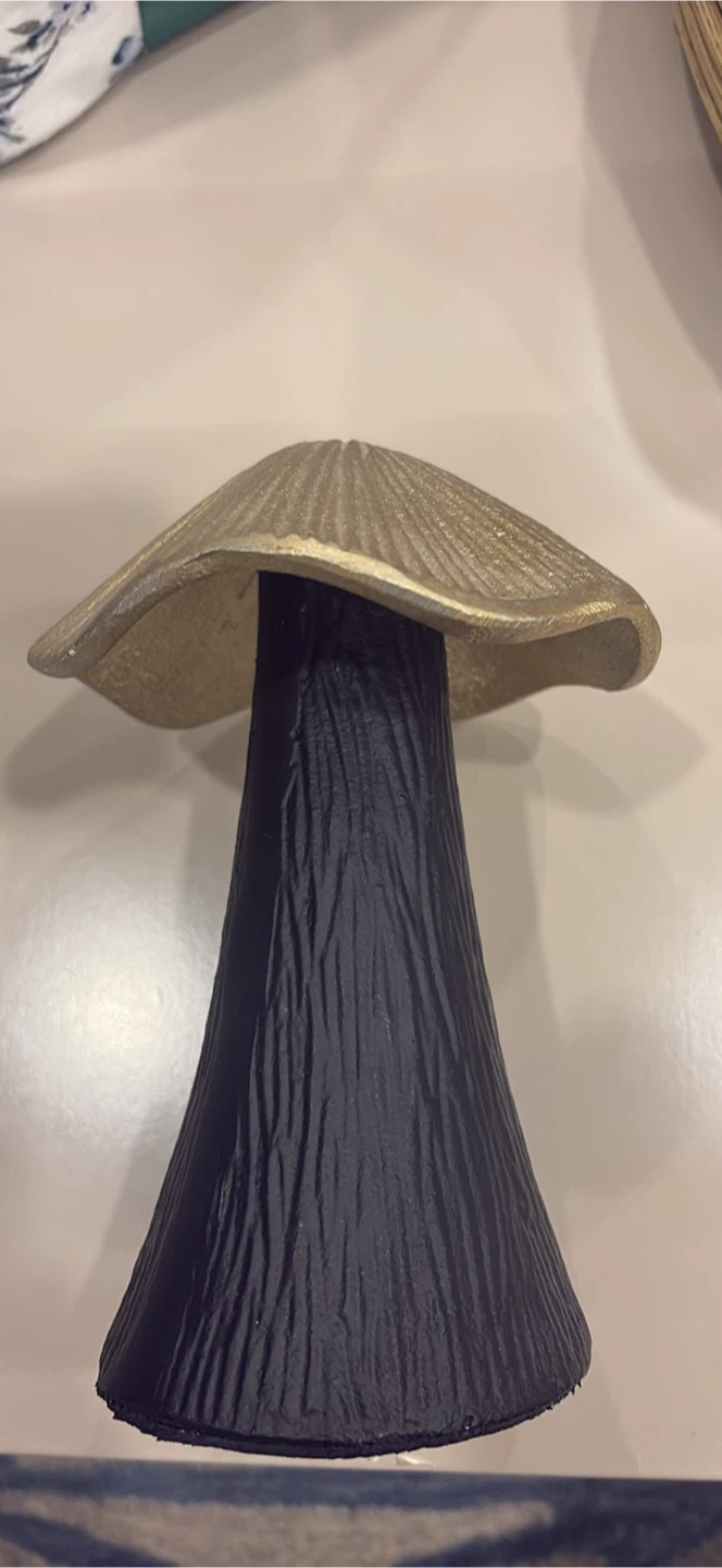 Mushroom Decor - Gold and Black