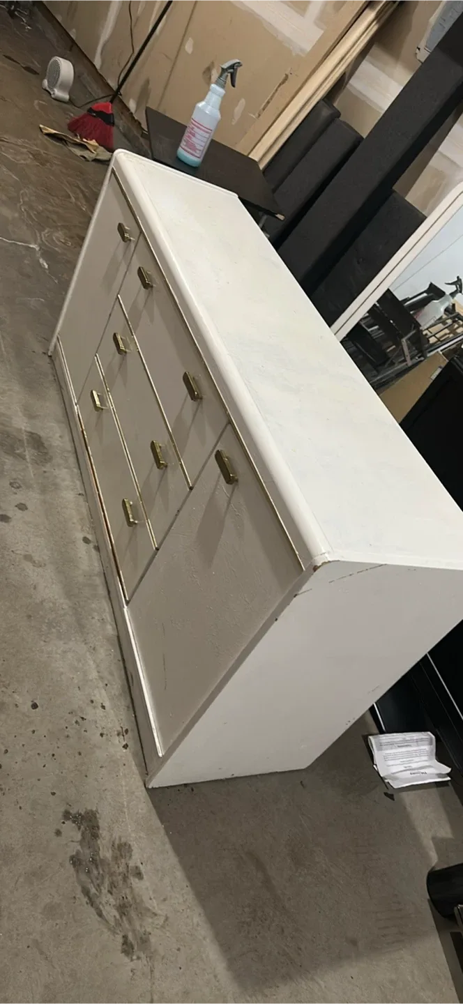 White Dresser with Gold Handles image indicator(2)