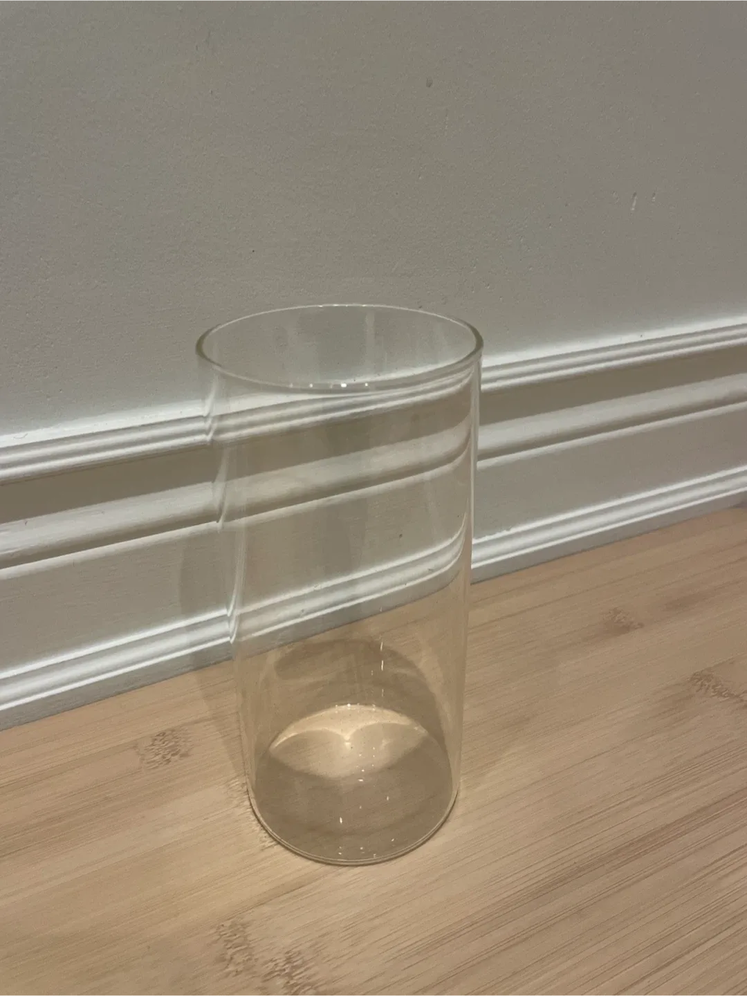 Clear Glass Cylinder Vase