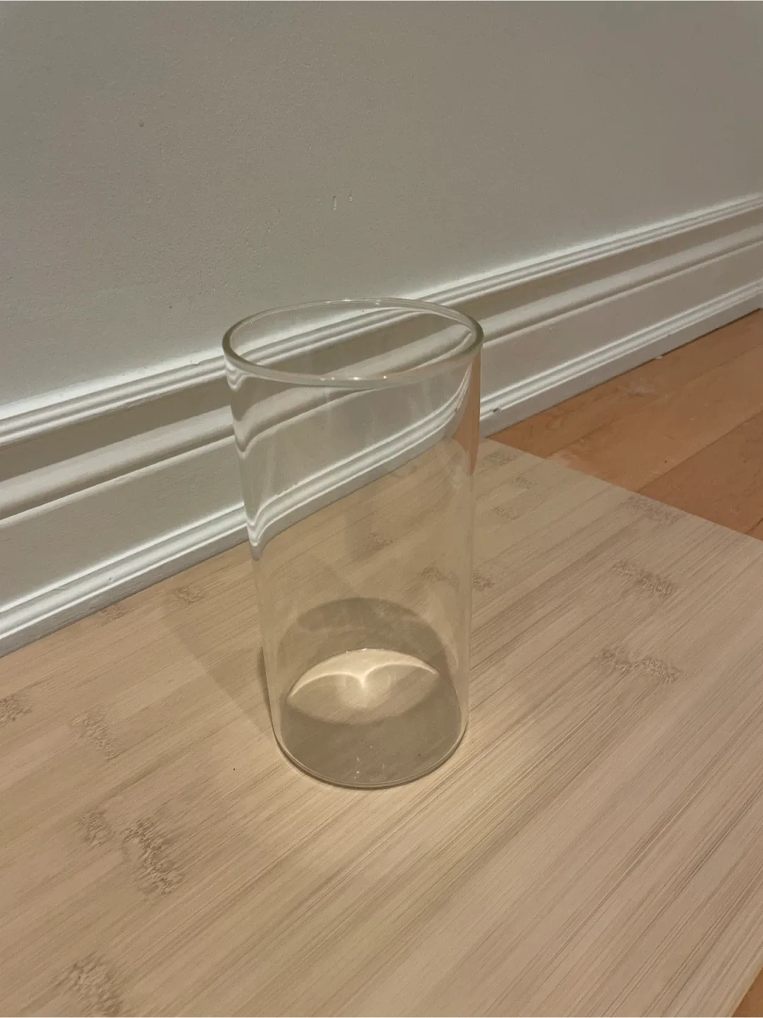 Clear Glass Cylinder Vase