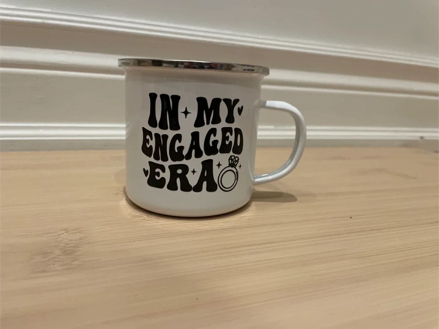 New Engagement Era White Camp Mug