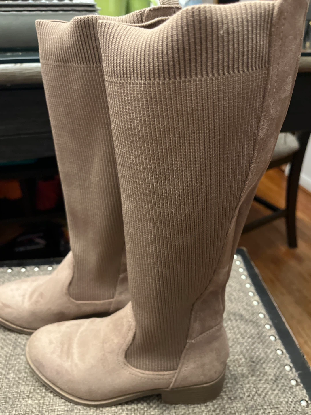 Taupe Knee High Boots - photo 2