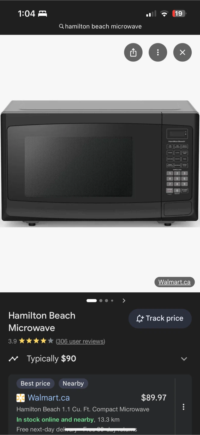 Hamilton Beach Microwave - photo 2