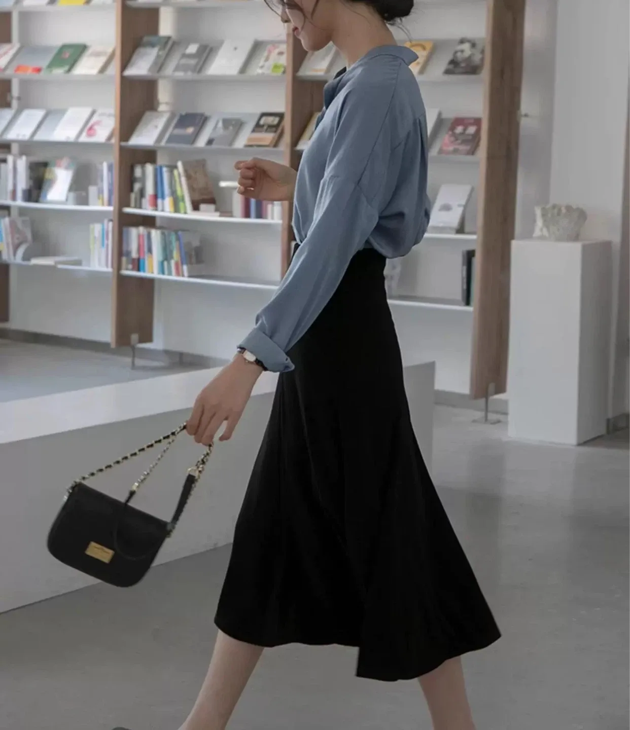 New Black A-Line Skirt