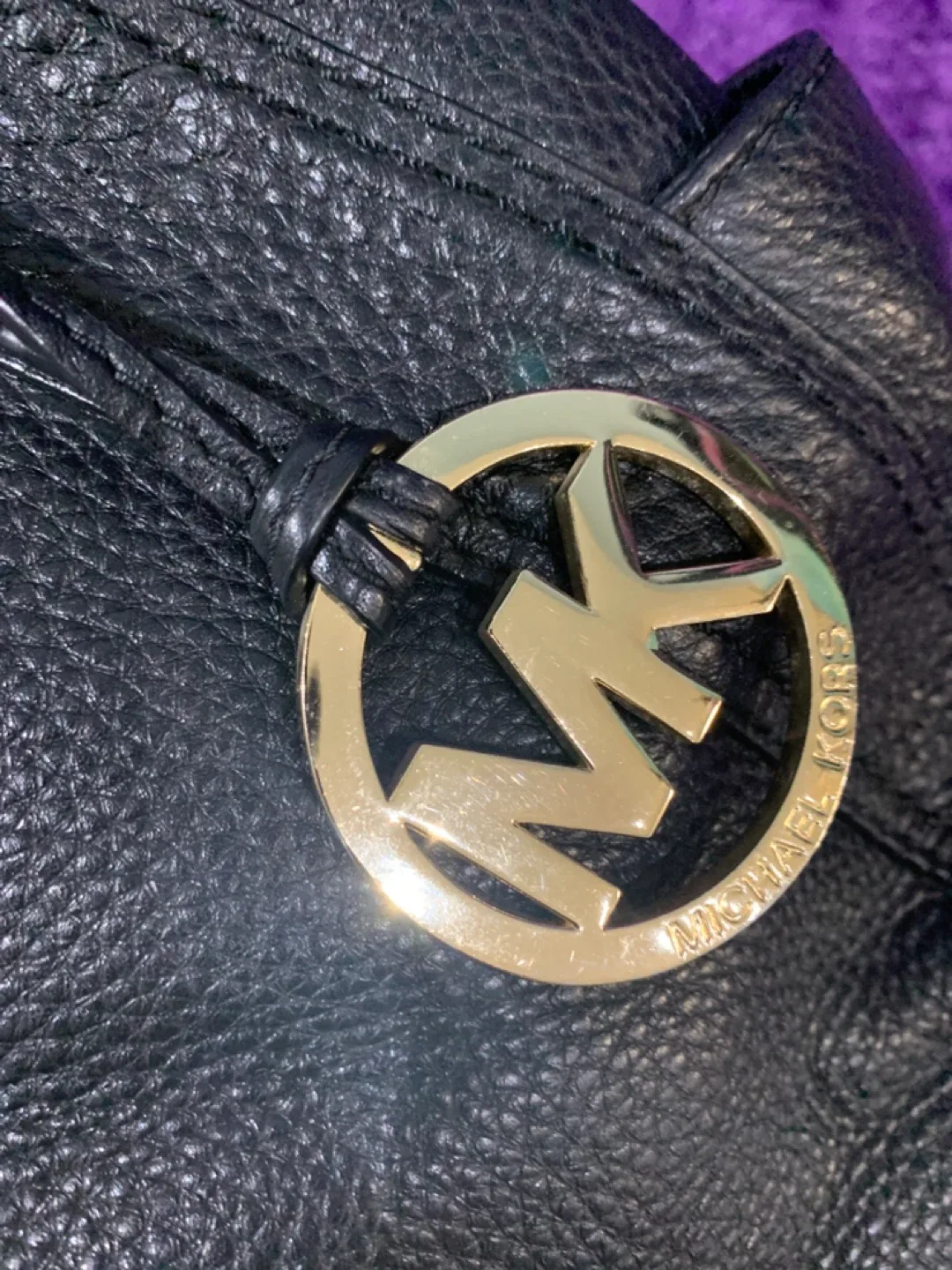 Michael Kors Black Leather Handbag image indicator(6)