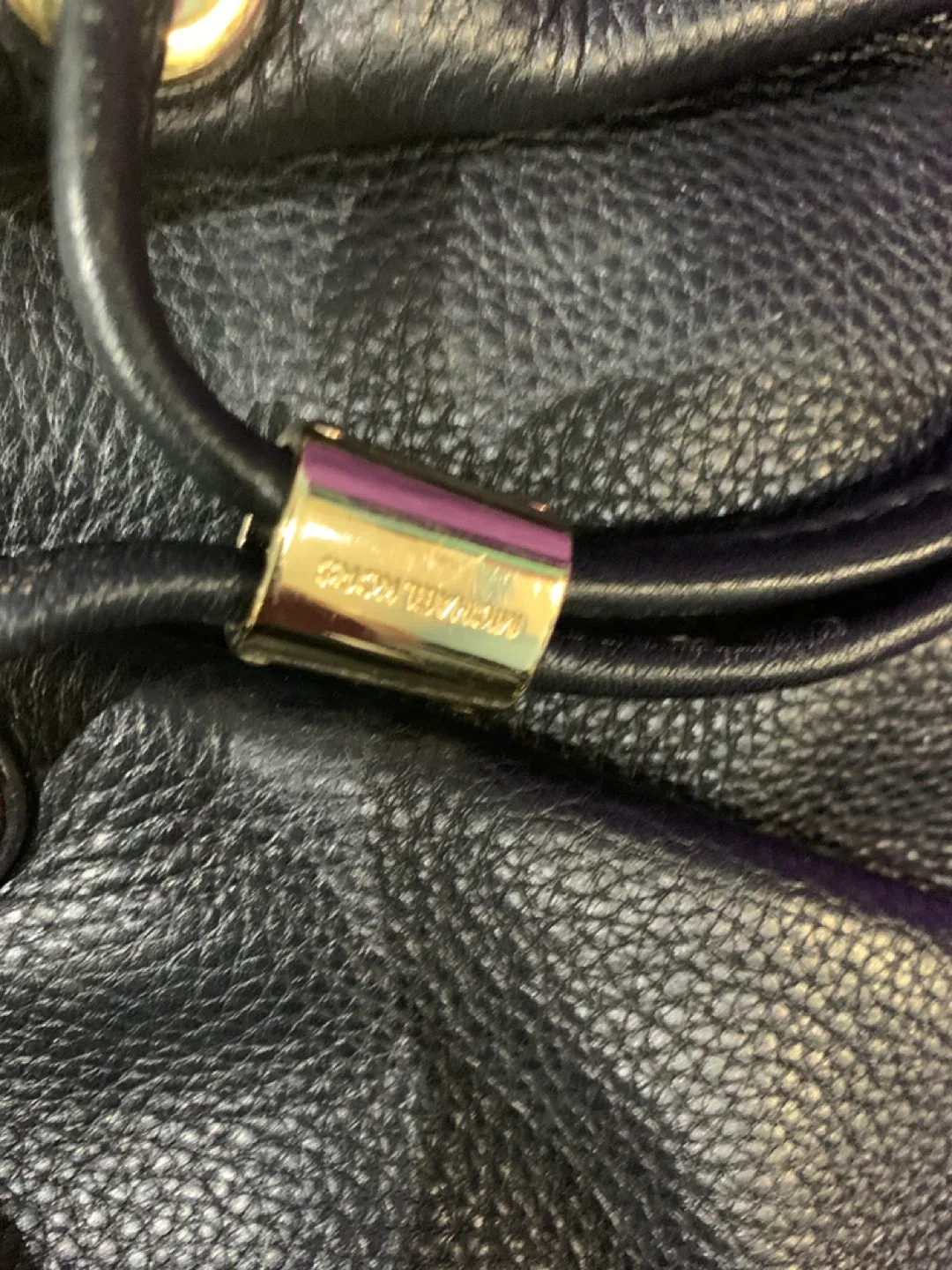 Michael Kors Black Leather Handbag image indicator(5)