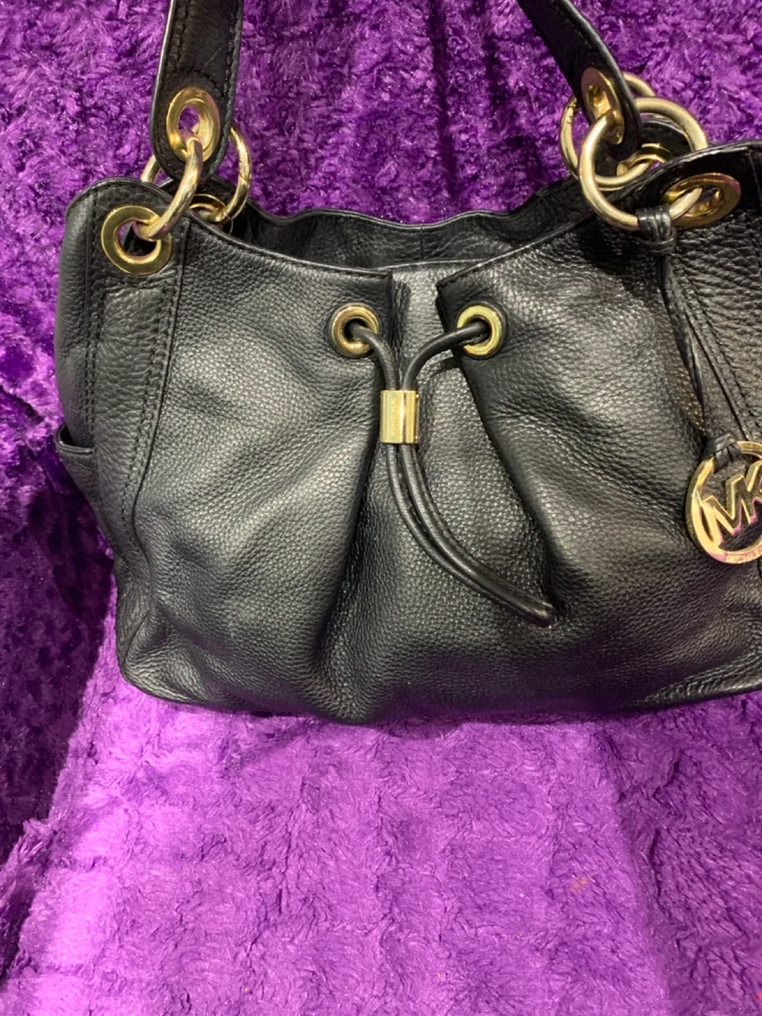 Michael Kors Black Leather Handbag