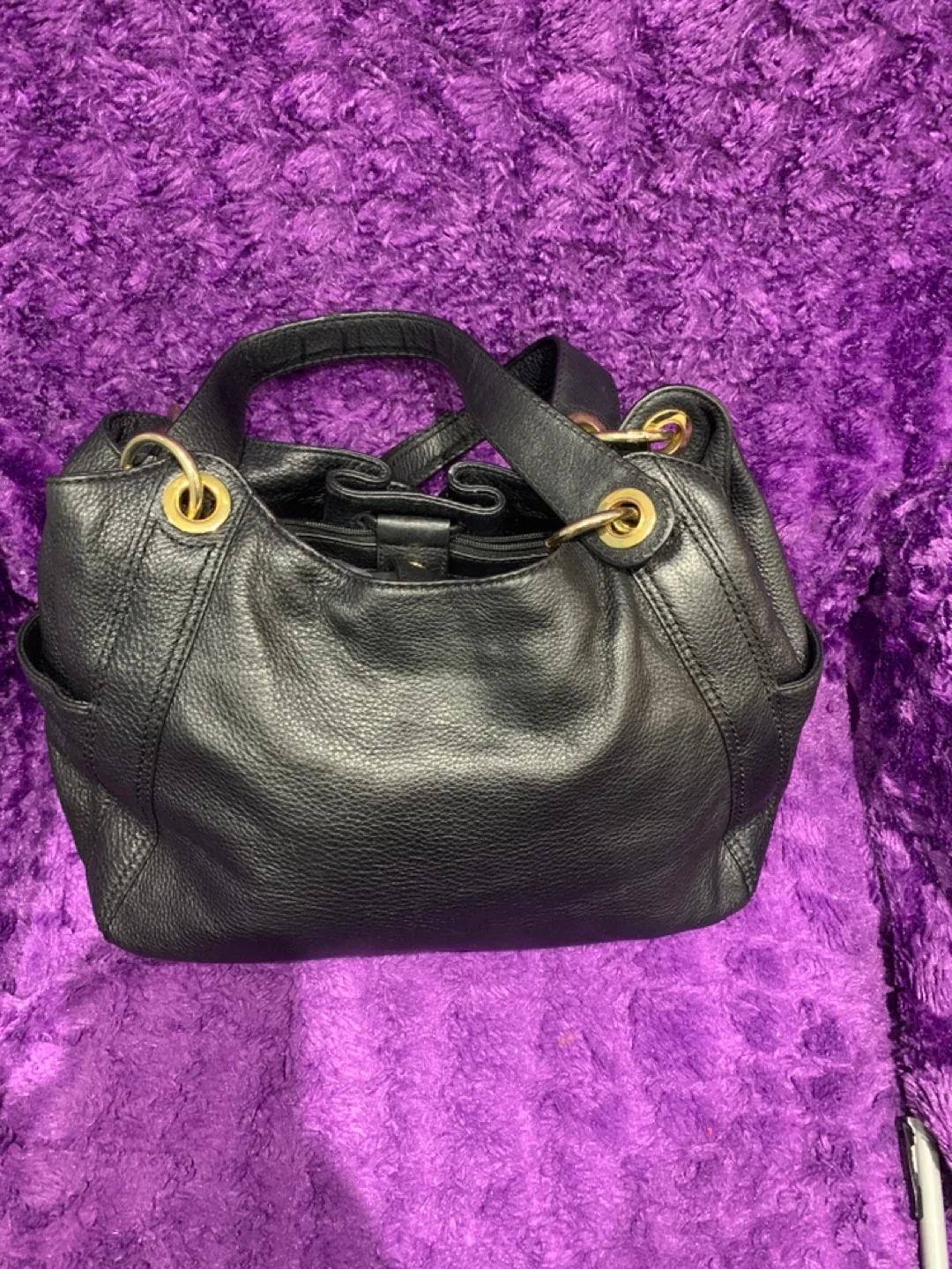 Michael Kors Black Leather Handbag image indicator(2)