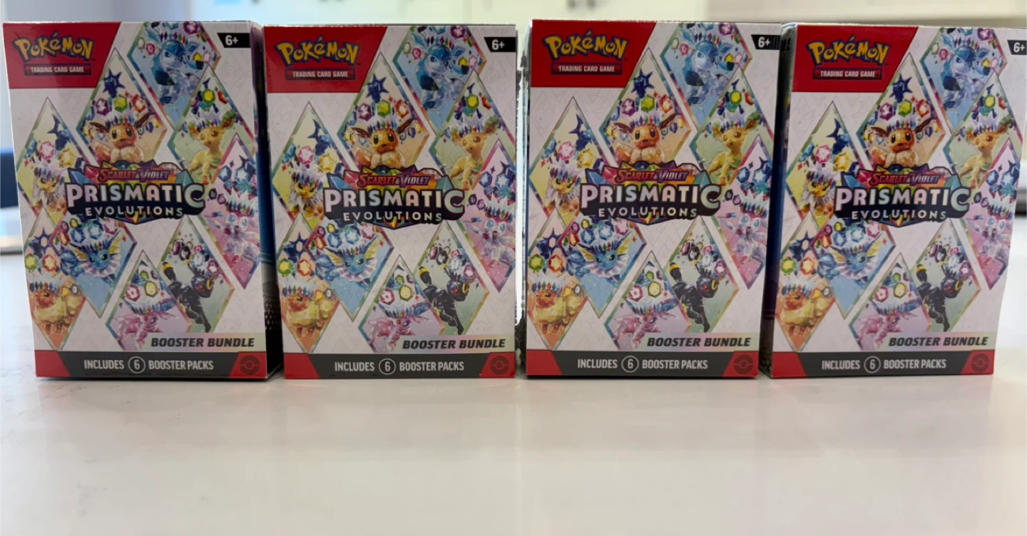 Pokemon Scarlet & Violet Prismatic Evolutions Booster Bundle